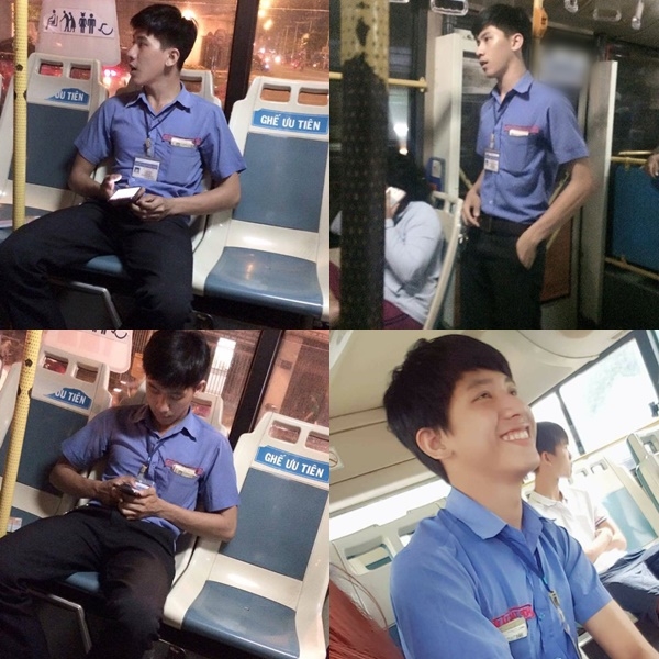 
Chàng phụ xe buýt khiến nhiều chị em phải xin thông tin để làm quen.