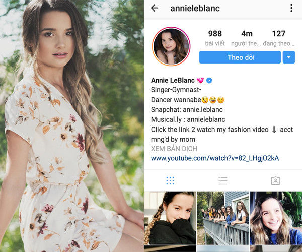 10 hot girl tuổi teen nổi tiếng trên Instagram vì tài sắc vẹn toàn