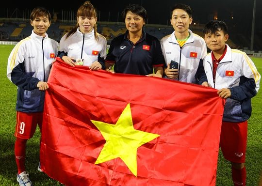 
Các cô gái vàng của Việt Nam đã có một kỳ SEA Games thành công rực rỡ. (Ảnh: Quang Liêm)
