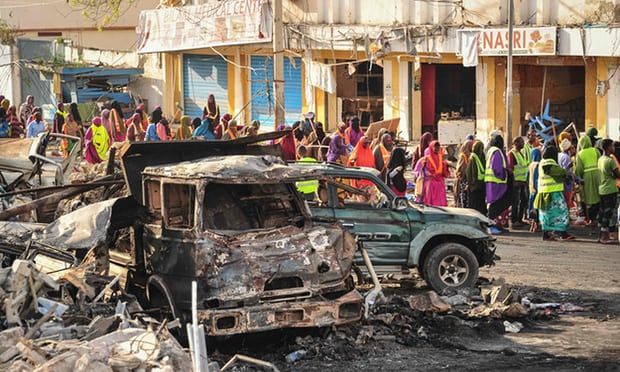 Đánh bom kép đẫm máu tại Somali, ít nhất 231 người thiệt mạng