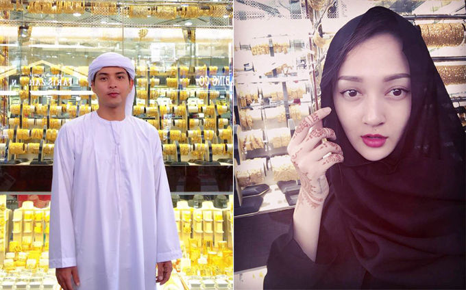 
Người hâm mộ cũng nhanh chóng "soi" ra được sự trùng hợp khi cùng lúc Bảo Anh và Hồ Quang Hiếu đều diện trang phục theo đạo Hồi tại Dubai. - Tin sao Viet - Tin tuc sao Viet - Scandal sao Viet - Tin tuc cua Sao - Tin cua Sao