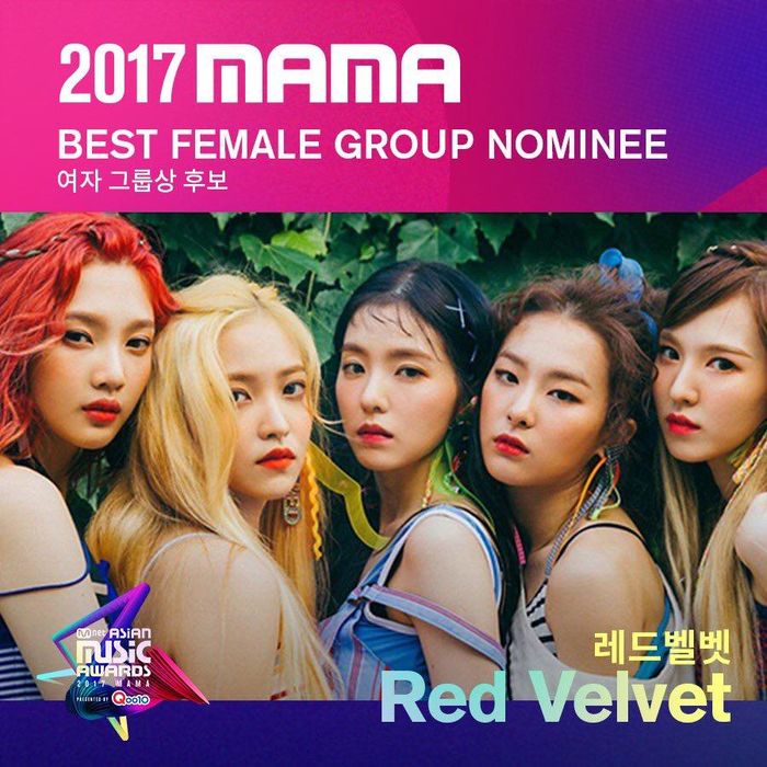 
Và "tắc kè hoa" Red Velvet là những đề cử có mặt trong hạng mục năm này.
