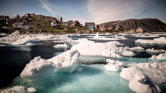 
Những tảng băng trôi ở Greenland