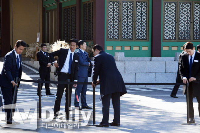 
An ninh được thắt chặt trong suốt lễ cưới của cặp đôi Song - Song.