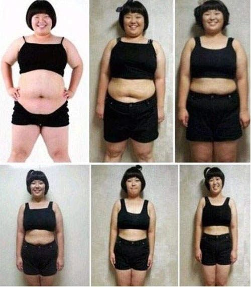 
Mi Jin qua từng mốc thời gian giảm cân