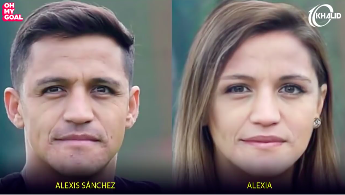 
Gương mặt của Alexis Sanchez thì trông lại khá phù hợp với mái tóc dài thướt tha.