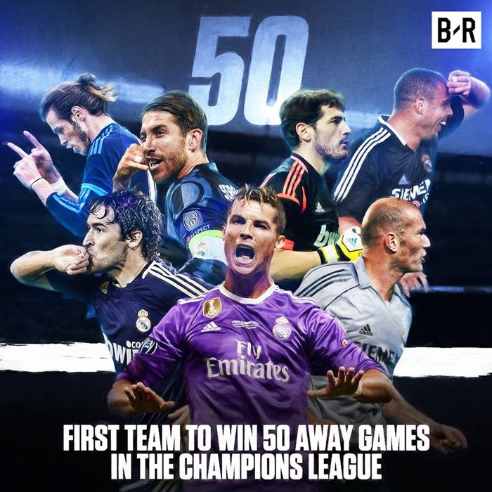 
Chiến thắng cách biệt của Real Madrid trước APOEL trên sân khách cũng giúp cho đội bóng hoàng gia Tây Ban Nha đi vào lịch sử khi là CLB đầu tiên có được 50 trận thắng sân khách khi giải đấu chính thức mang tên Champions League.