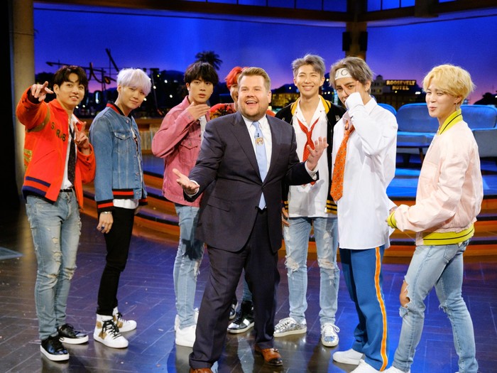 
BTS xuất hiện trên show truyền hình nổi tiếng The Late Late Show with James Corden​.