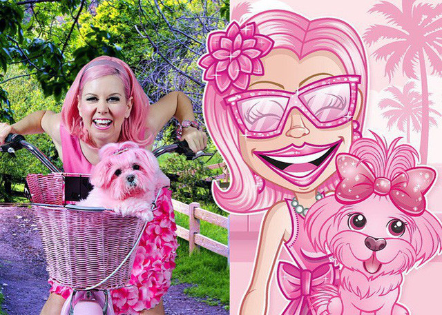 
Kitten khá nổi tiếng trên các trang mạng xã hội của Mỹ bởi cuộc sống toàn màu hồng kì lạ cũng như thường xuyên lên sóng các chương trình truyền hình với biệt hiệu "The Pink Lady of Hollywood" cùng với chú chó Miss Kisses 13 tuổi của bà. 