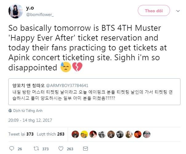 Fan BTS mua 2.000 vé concert A Pink rồi hủy để... tập dượt mua vé cho concert BTS