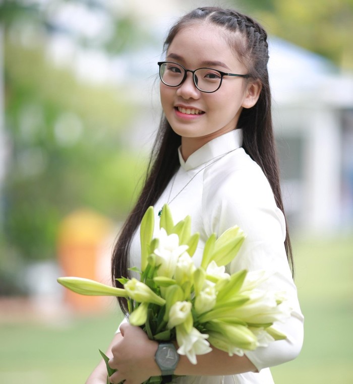 
Trang Linh đang từng bước thực hiện ước mơ du học bên "trời tây"