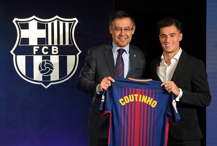 Philippe Coutinho sẽ thi đấu cho CLB Barcelona với bản hợp đồng có thời hạn 5 năm rưỡi kèm điều khoản phá vỡ trị giá 400 triệu euro.​