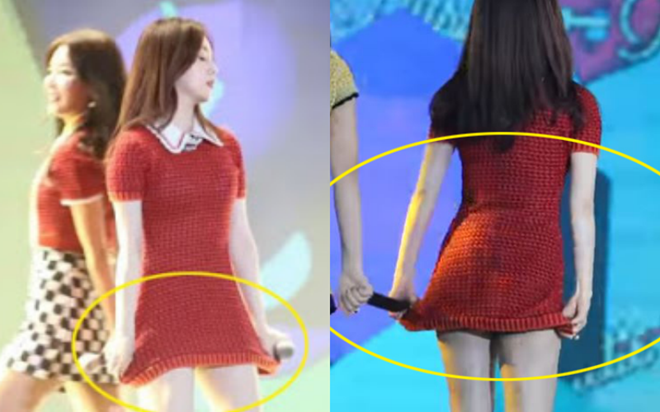Fan phẫn nộ vì váy của Red Velvet không hề ngắn mà đều do stylist tự ý cắt quá đà