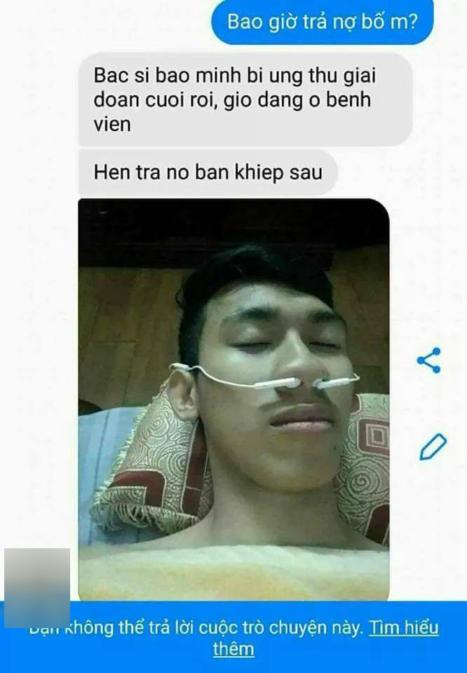 
Thật tội nghiệp chàng trai ấy.