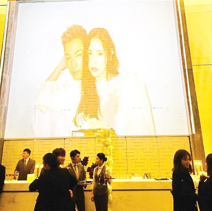 HOT: Lộ ảnh hiếm hoi của Taeyang - Min Hyo Rin trong hôn lễ