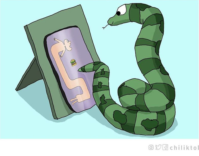 
Bạn thích trò Rắn ăn mồi trên điện thoại? Vậy thì loài rắn chúng nó cũng thích trò Người ăn mồi lắm đấy.