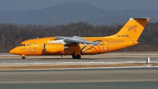 
Một chiếc máy bay của hãng hàng không Saratov (Ảnh: Indian Express)