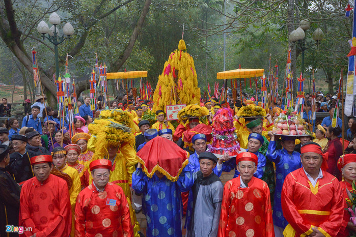 
Lễ hội đền Gióng (Sóc Sơn, Hà Nội) khai mạc sáng 21/2 (mùng 6 tháng Giêng). (Nguồn ảnh: zing)