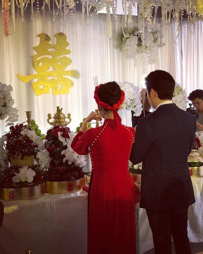 Khoảnh khắc đẹp trong lễ đính hôn của Mai Hồ và bạn trai 