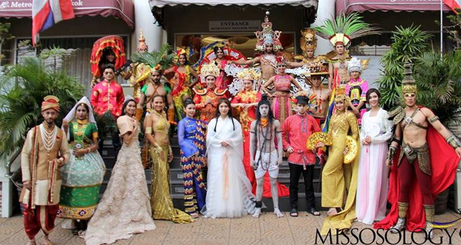 “Khóc thét” với trang phục dân tộc của đại diện Việt Nam và dàn thí sinh Nam vương châu Á Quốc tế