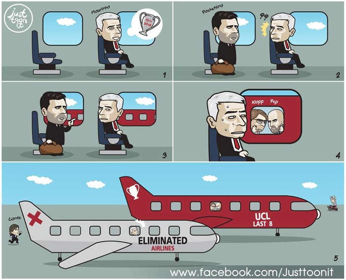 
Tưởng chừng đã nắm chắc trong tay chiếc vé vào vòng tứ kết, Mourinho lại lên nhầm chuyến bay.