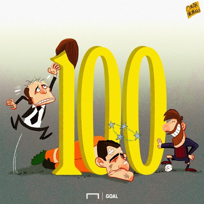 
Không chỉ đơn giản là một chiến thắng, Lionel Messi đã tự điền tên mình vào lịch sử Champions League với bàn thắng thứ 100.