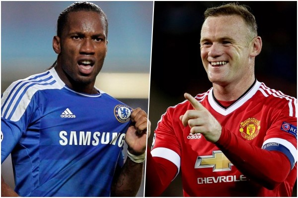 
Didier Drogba và Wayne Rooney - 14 bàn