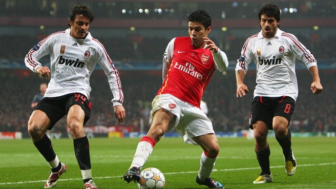 
AC Milan năm 2008 đã không thể đánh bại được Arsenal.