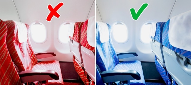 Vì sao ghế ngồi trên máy bay đều màu xanh