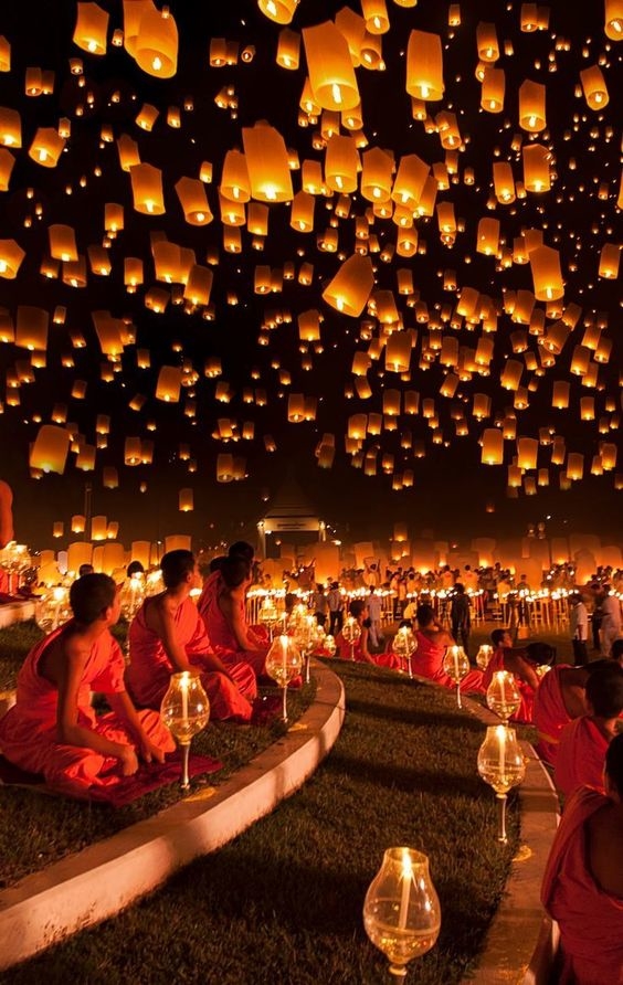 Biến giấc mơ thành hiện thực với lễ hội thả đèn trời ước nguyện của các nước châu Á