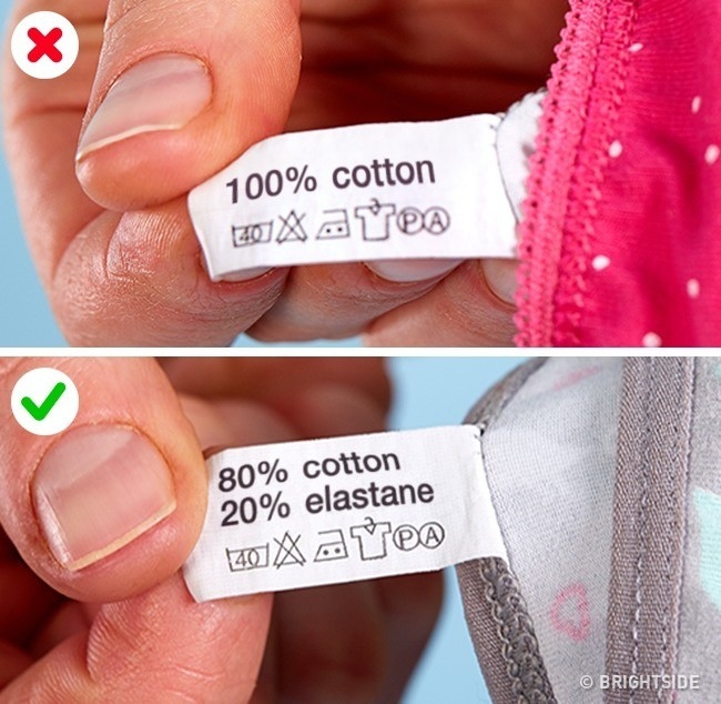 
Bạn nên chọn chất liệu 80% cotton, 20% elastan (sợi nhân tạo)