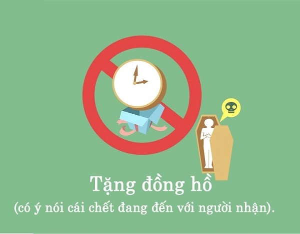 
Tuyệt đối không tặng đồng hồ cho bạn người Đài Loan