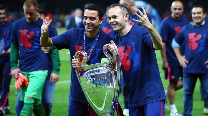 
Iniesta đã có 4 lần giành được Champions League cùng với Barca.