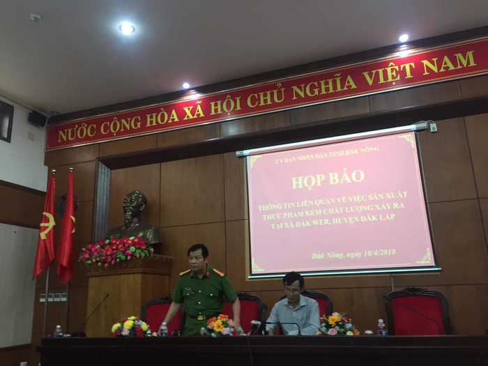 
Cuộc họp báo của UBND tỉnh Đăk Nông được tổ chức vào ngày 18/4.