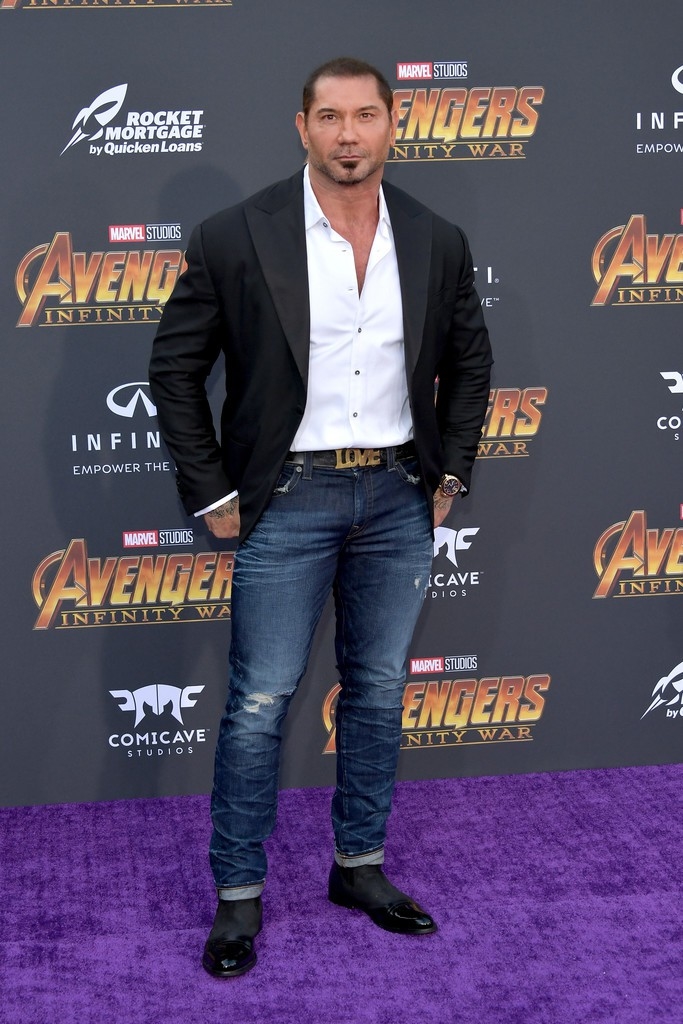 
Dave Bautista trong vai Drax, một thành viên của đội Vệ binh dải ngân hà.