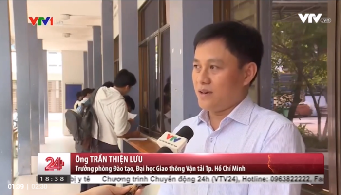 
Ông Trần Thiện Lưu - trưởng phòng Đào tạo ĐH GTVT TP.HCM