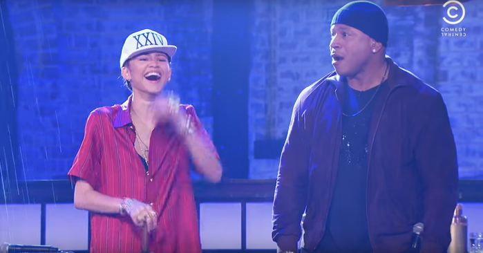  Zendaya and MC program LL Cool J were surprised by the awesome performance.