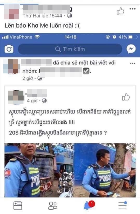 Cảnh sát Campuchia bị đình chỉ công tác vị nhận hối lộ 