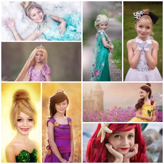 Ngắm nhìn các nàng công chúa Disney đời thật với màn hóa thân của bé gái xinh đẹp đến từ Canada