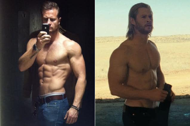 Diễn viên đóng thế Chris Hemsworth trong vai diễn Thor