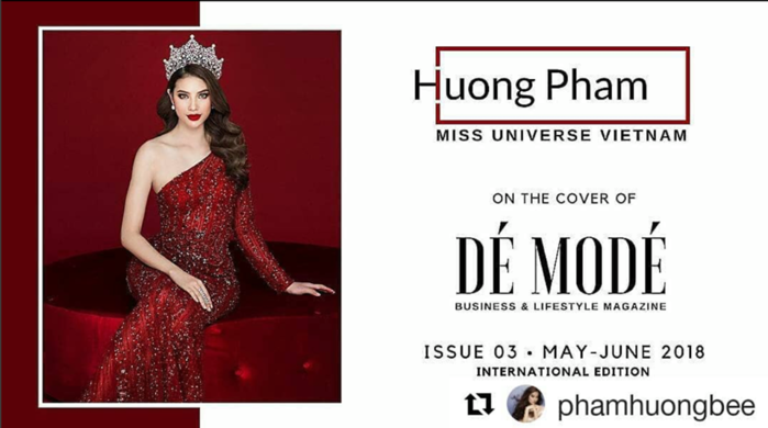 
Hình ảnh của Hoa hậu Phạm Hương xuất hiện đầy quyến rũ và rạng rỡ trên trang bìa tạp chí nổi tiếng nước Pháp.
