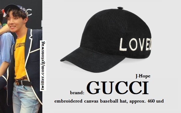 
Không thể thiếu được chiếc mũ bóng chày 460 USD (gần 10,5 triệu đồng) cũng của Gucci.