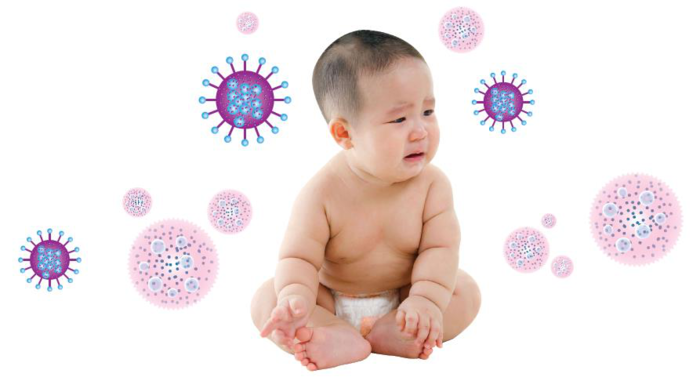 
Trẻ nhỏ cần phải tăng cường sức đề kháng để ngăn chặn sự xâm nhập của virus gây bệnh.