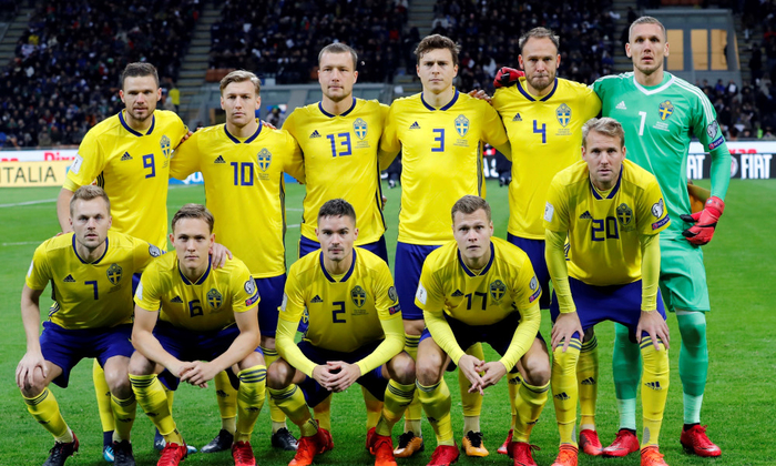 
Tập thể cầu thủ đồng đều là sức mạnh của đội tuyển Thụy Điển.