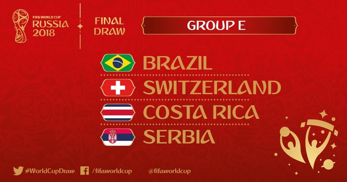 
4 đội bóng nằm ở bảng E World Cup 2018.