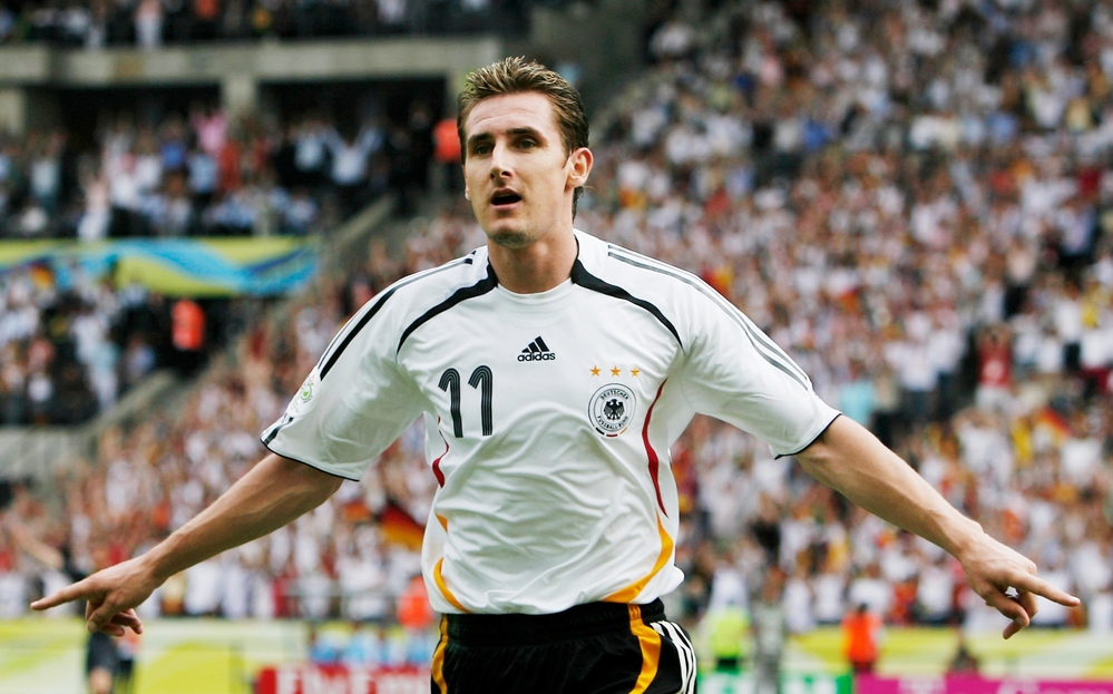 
Miroslav Klose là tiền đạo người Đức thi đấu thành công nhất tại ngày hội bóng đá thế giới.