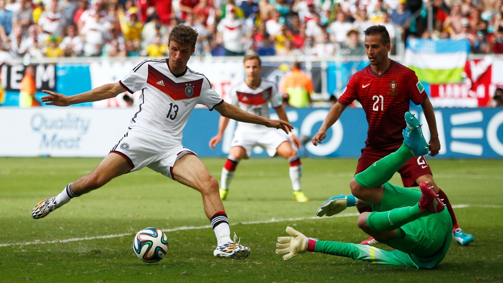 
Cú hattrick của Thomas Muller đã sớm nhấn chìm tham vọng của Bồ Đào Nha tại World Cup 2014.