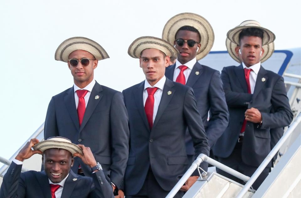 
Đội tuyển Panama hành quân đến nước Nga với những chiếc mũ rơm truyền thống.