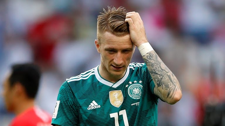 
Thật đáng tiếc cho Marco Reus khi trong lần đầu tiên tham dự World Cup, ngôi sao này đã phải nói lời chia tay ngay ở vòng đấu bảng.