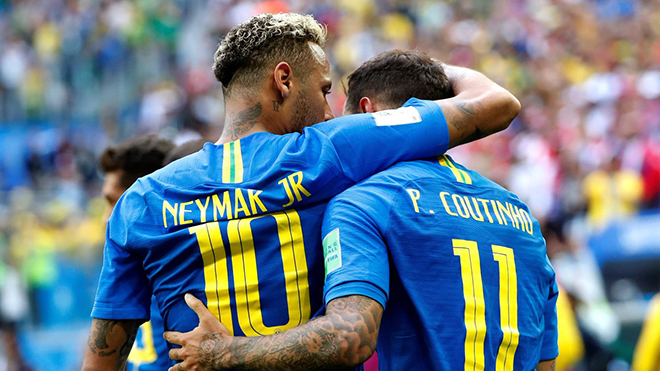 
Cặp đôi Neymar và Coutinho đã giúp Brazil giành chiến thắng đầu tiên tại World Cup 2018.